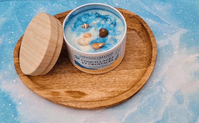 Bougie coquillages et crustacés 
