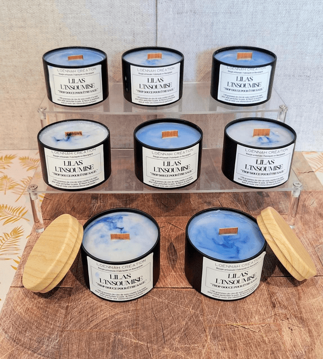 Bougie " Lilas L'insoumise "