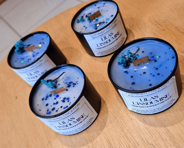Bougie " Lilas L'insoumise "