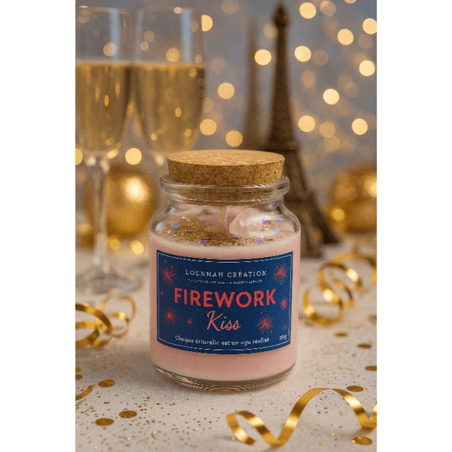 Bougie Firework kiss