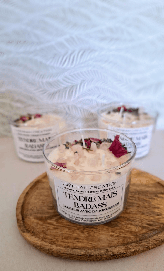 Bougie Rituel &quot; Tendre mais Badass &quot;
